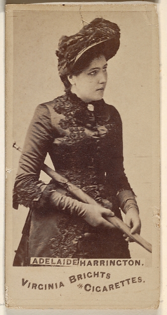 Adelaide Harrington, from the Actors and Actresses series (N45, Type 1) for Virginia Brights Cigarettes