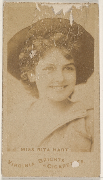 Miss Rita Hart, from the Actors and Actresses series (N45, Type 1) for Virginia Brights Cigarettes