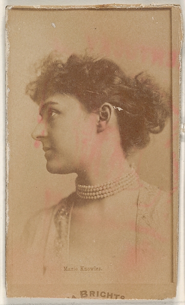Marie Knowles, from the Actors and Actresses series (N45, Type 1) for Virginia Brights Cigarettes