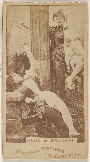 Klug and Branche, from the Actors and Actresses series (N45, Type 1) for Virginia Brights Cigarettes