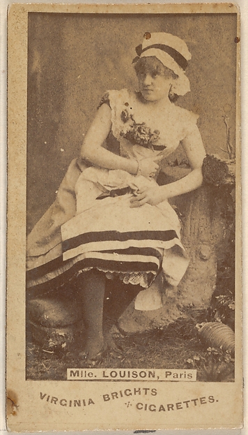 Mlle. Louison, Paris, from the Actors and Actresses series (N45, Type 1) for Virginia Brights Cigarettes