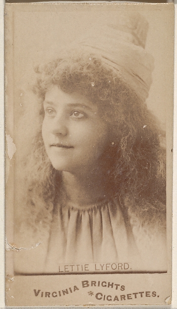 Lettie Lyford, from the Actors and Actresses series (N45, Type 1) for Virginia Brights Cigarettes