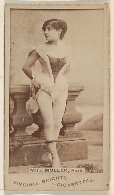Mlle. Muller, Paris, from the Actors and Actresses series (N45, Type 1) for Virginia Brights Cigarettes
