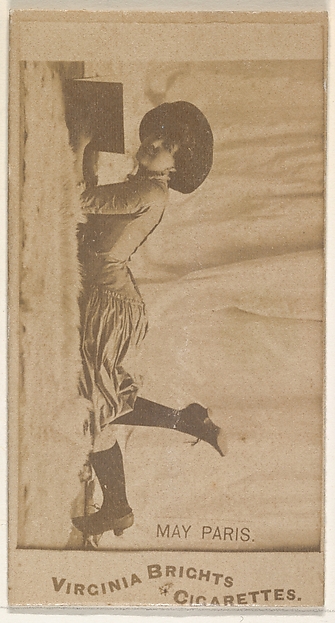 May Paris, from the Actors and Actresses series (N45, Type 1) for Virginia Brights Cigarettes
