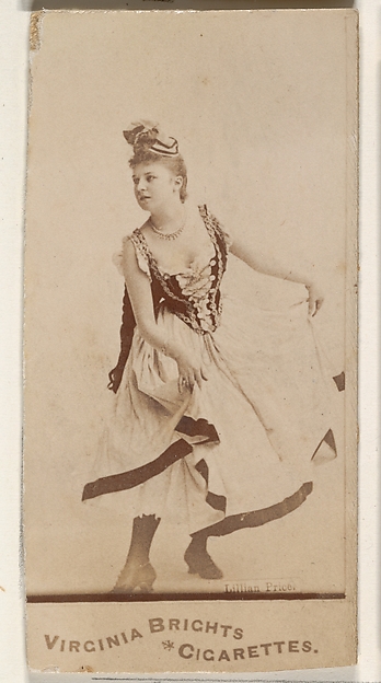 Lillian Price, from the Actors and Actresses series (N45, Type 1) for Virginia Brights Cigarettes