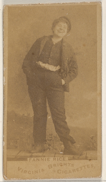 Fannie Rice, from the Actors and Actresses series (N45, Type 1) for Virginia Brights Cigarettes