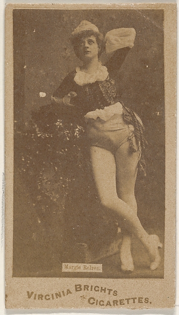 Margie Relzea, from the Actors and Actresses series (N45, Type 1) for Virginia Brights Cigarettes