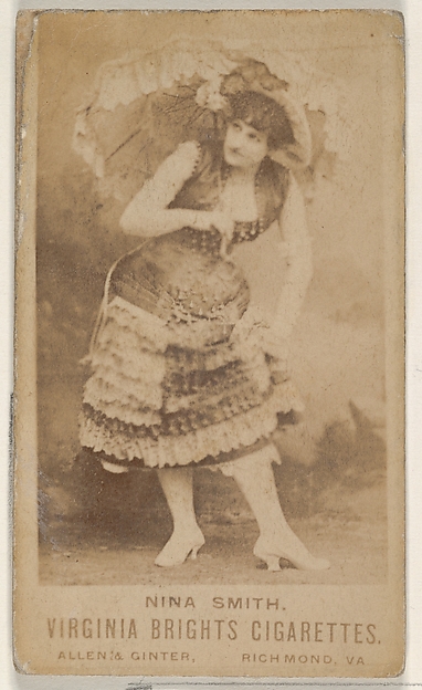 Nina Smith, from the Actors and Actresses series (N45, Type 1) for Virginia Brights Cigarettes