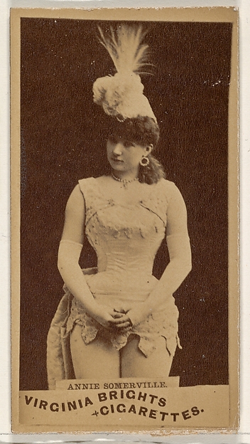 Annie Somerville, from the Actors and Actresses series (N45, Type 1) for Virginia Brights Cigarettes