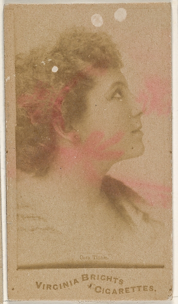 Cora Tisch, from the Actors and Actresses series (N45, Type 1) for Virginia Brights Cigarettes