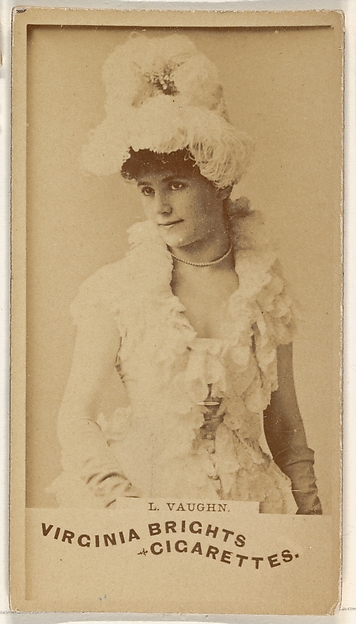 L. Vaughn, from the Actors and Actresses series (N45, Type 1) for Virginia Brights Cigarettes