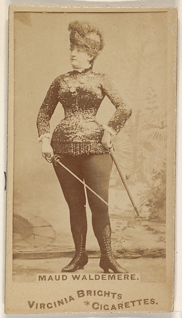 Maud Waldemere, from the Actors and Actresses series (N45, Type 1) for Virginia Brights Cigarettes