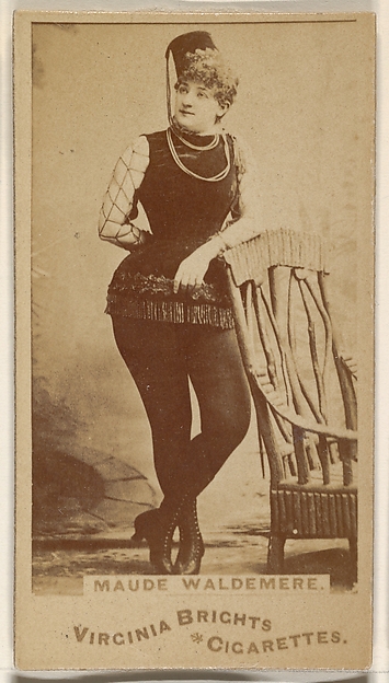Maude Waldemere, from the Actors and Actresses series (N45, Type 1) for Virginia Brights Cigarettes
