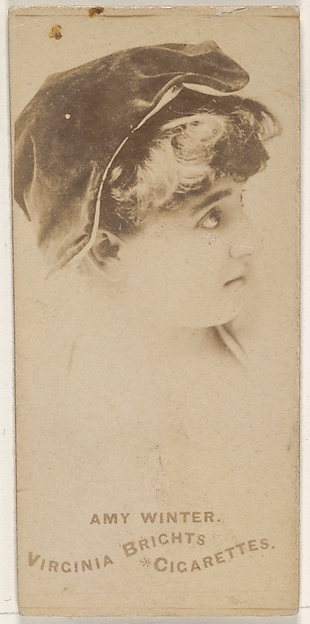 Amy Winter, from the Actors and Actresses series (N45, Type 1) for Virginia Brights Cigarettes