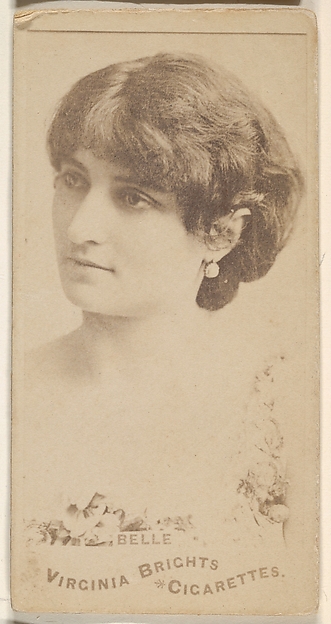 Belle, from the Actors and Actresses series (N45, Type 1) for Virginia Brights Cigarettes