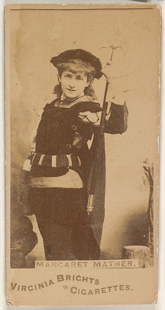 Margaret Mather, from the Actors and Actresses series (N45, Type 1) for Virginia Brights Cigarettes by Allen & Ginter, The Metropolitan Museum of Art