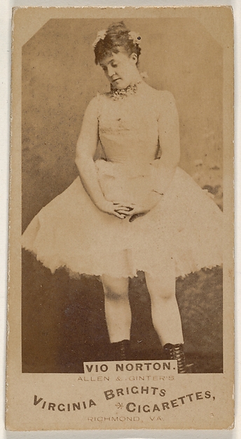 Vio Norton, from the Actors and Actresses series (N45, Type 1) for Virginia Brights Cigarettes