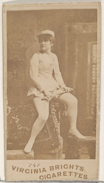 Card 747, from the Actors and Actresses series (N45, Type 4) for Virginia Brights Cigarettes