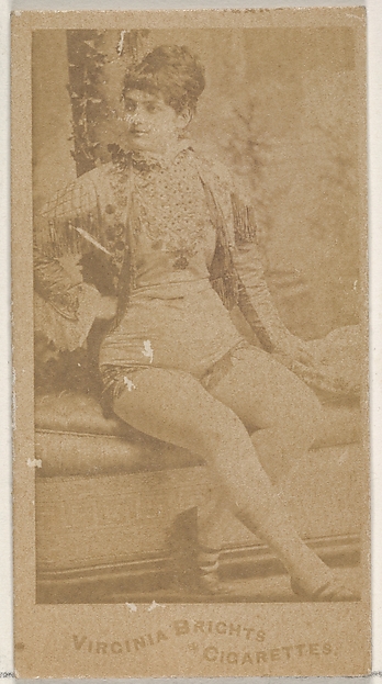 From the Actors and Actresses series (N45, Type 4) for Virginia Brights Cigarettes