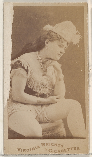 From the Actors and Actresses series (N45, Type 4) for Virginia Brights Cigarettes