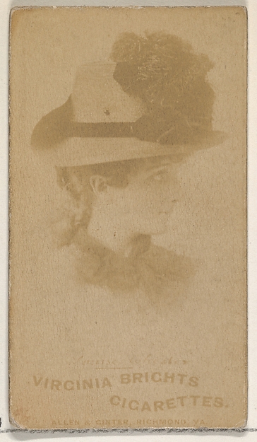 From the Actors and Actresses series (N45, Type 5) for Virginia Brights Cigarettes