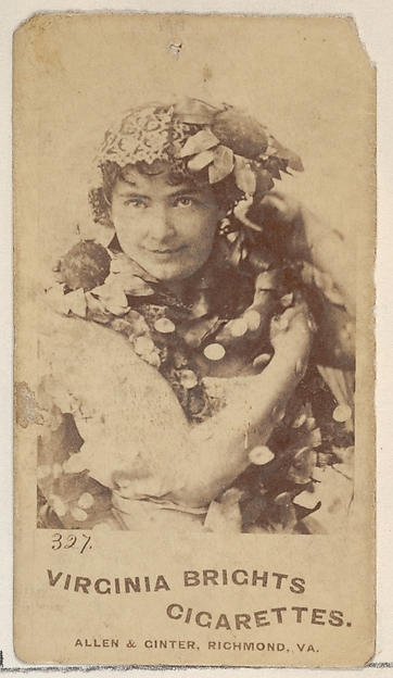 Card 327, from the Actors and Actresses series (N45, Type 5) for Virginia Brights Cigarettes by Allen & Ginter, The Metropolitan Museum of Art
