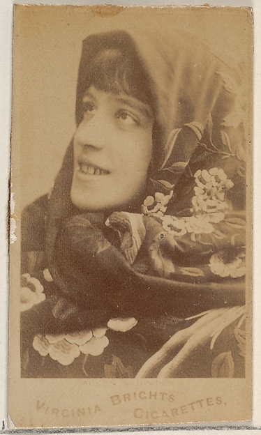 From the Actors and Actresses series (N45, Type 5) for Virginia Brights Cigarettes