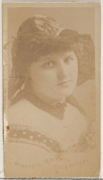 From the Actors and Actresses series (N45, Type 5) for Virginia Brights Cigarettes