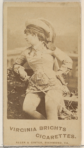 From the Actors and Actresses series (N45, Type 5) for Virginia Brights Cigarettes