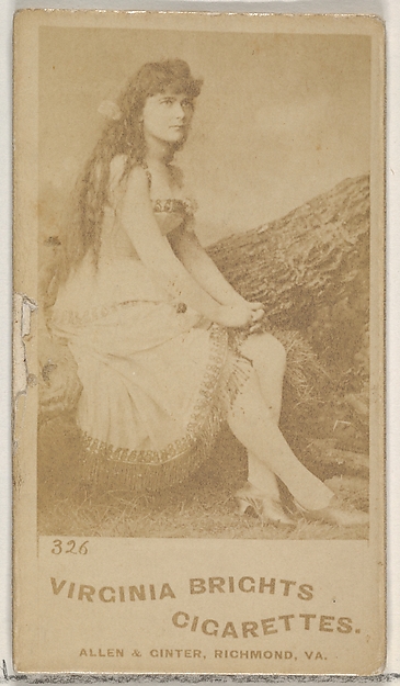 Card 326, from the Actors and Actresses series (N45, Type 5) for Virginia Brights Cigarettes