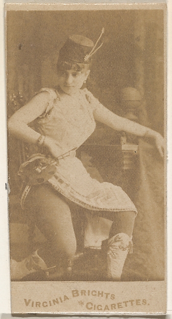 From the Actors and Actresses series (N45, Type 5) for Virginia Brights Cigarettes