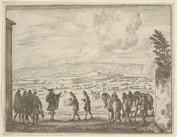 Francesco I d'Este Builds the Fortresses of Modena for the Security of his People, from L'Idea di un Principe ed Eroe Cristiano in Francesco I d'Este, di Modena e Reggio Duca VIII [...]