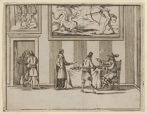 Francesco I d'Este Instructing for Alms to be Given to the Poor, from L'Idea di un Principe ed Eroe Cristiano in Francesco I d'Este, di Modena e Reggio Duca VIII [...]