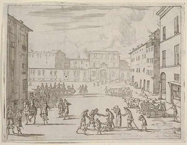 Francesco I d'Este Assists His Subjects with Great Generosity During the Great Famine of 1648 and 1649, from L'Idea di un Principe ed Eroe Cristiano in Francesco I d'Este, di Modena e Reggio Duca VIII [...]