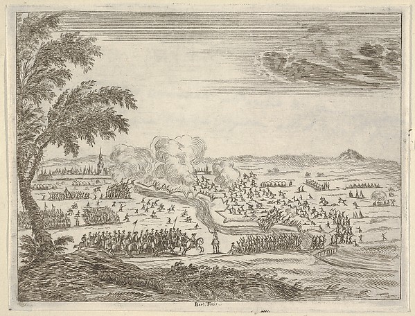 Francesco I d'Este Sets Out for the Seige of Cremona, Crosses the Trench Between Himself and the Spanish, and Takes the City with Great Force, from L'Idea di un Principe ed Eroe Cristiano in Francesco I d'Este, di Modena e Reggio Duca VIII [...]