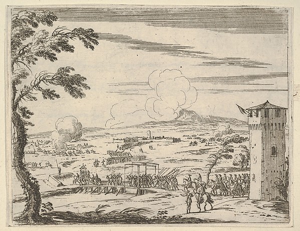 Francesco I d'Este Protects the Piazza di Nonantola Against the Marchesa Mattei with a Small Number of People and a Great Loss of Ecclesiastics, from L'Idea di un Principe ed Eroe Cristiano in Francesco I d'Este, di Modena e Reggio Duca VIII [...]