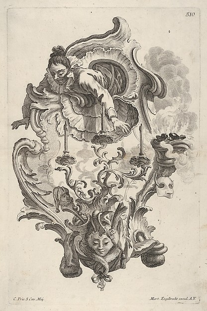 Sconce Representing Winter, from 'Wand-Leuchter die 4 Jahrseiten vorstellend'