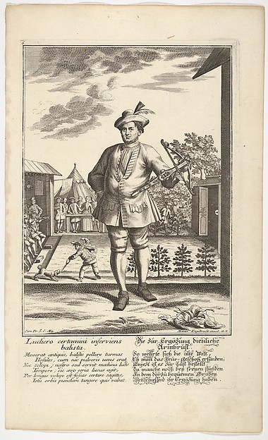 Man Holding a Crossbow