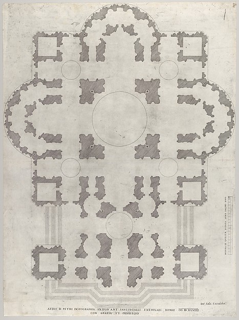 Speculum Romanae Magnificentiae: Plan of St. Peter's