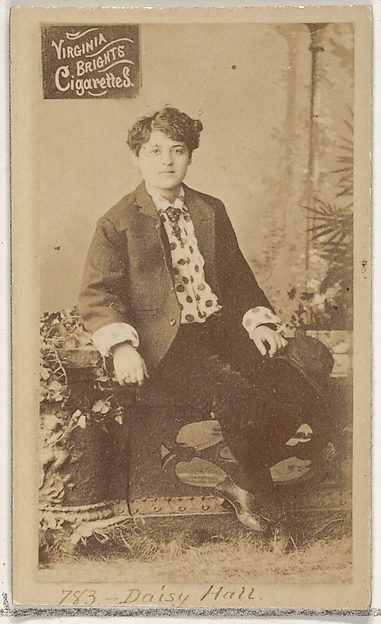 Card 783, Daisy Hall, from the Actors and Actresses series (N45, Type 2) for Virginia Brights Cigarettes