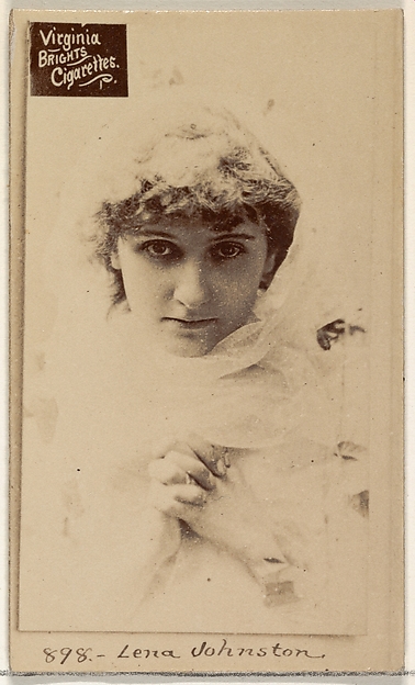 Card 898, Lena Johnston, from the Actors and Actresses series (N45, Type 2) for Virginia Brights Cigarettes