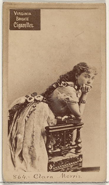 Card 864, Clara Morris, from the Actors and Actresses series (N45, Type 2) for Virginia Brights Cigarettes by Allen & Ginter, The Metropolitan Museum of Art