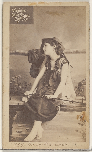 Card 735, Daisy Murdoch, from the Actors and Actresses series (N45, Type 2) for Virginia Brights Cigarettes