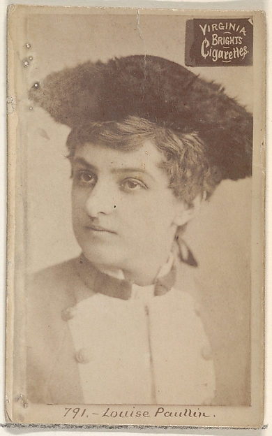 Card 791, Louise Paullin, from the Actors and Actresses series (N45, Type 2) for Virginia Brights Cigarettes