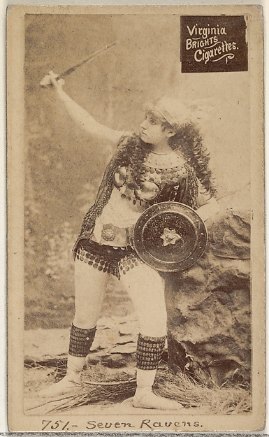 Card 751, Seven Ravens, from the Actors and Actresses series (N45, Type 2) for Virginia Brights Cigarettes