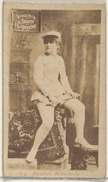 Card 746, Mabel Runnels, from the Actors and Actresses series (N45, Type 2) for Virginia Brights Cigarettes