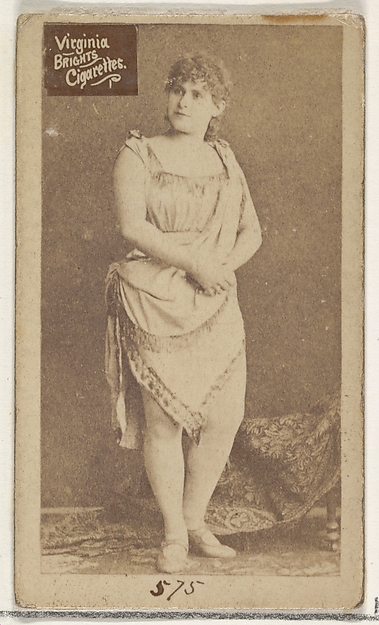 Card 575, from the Actors and Actresses series (N45, Type 2) for Virginia Brights Cigarettes