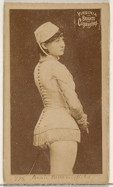 Card 775, Annie Summerfield, from the Actors and Actresses series (N45, Type 2) for Virginia Brights Cigarettes
