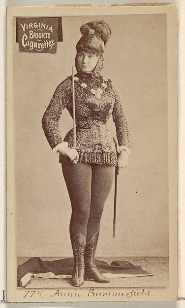 Card 778, Annie Summerfield, from the Actors and Actresses series (N45, Type 2) for Virginia Brights Cigarettes