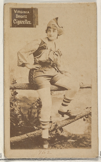 Card 762, from the Actors and Actresses series (N45, Type 2) for Virginia Brights Cigarettes